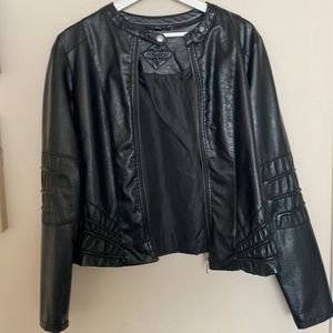Faux Leather Jacket